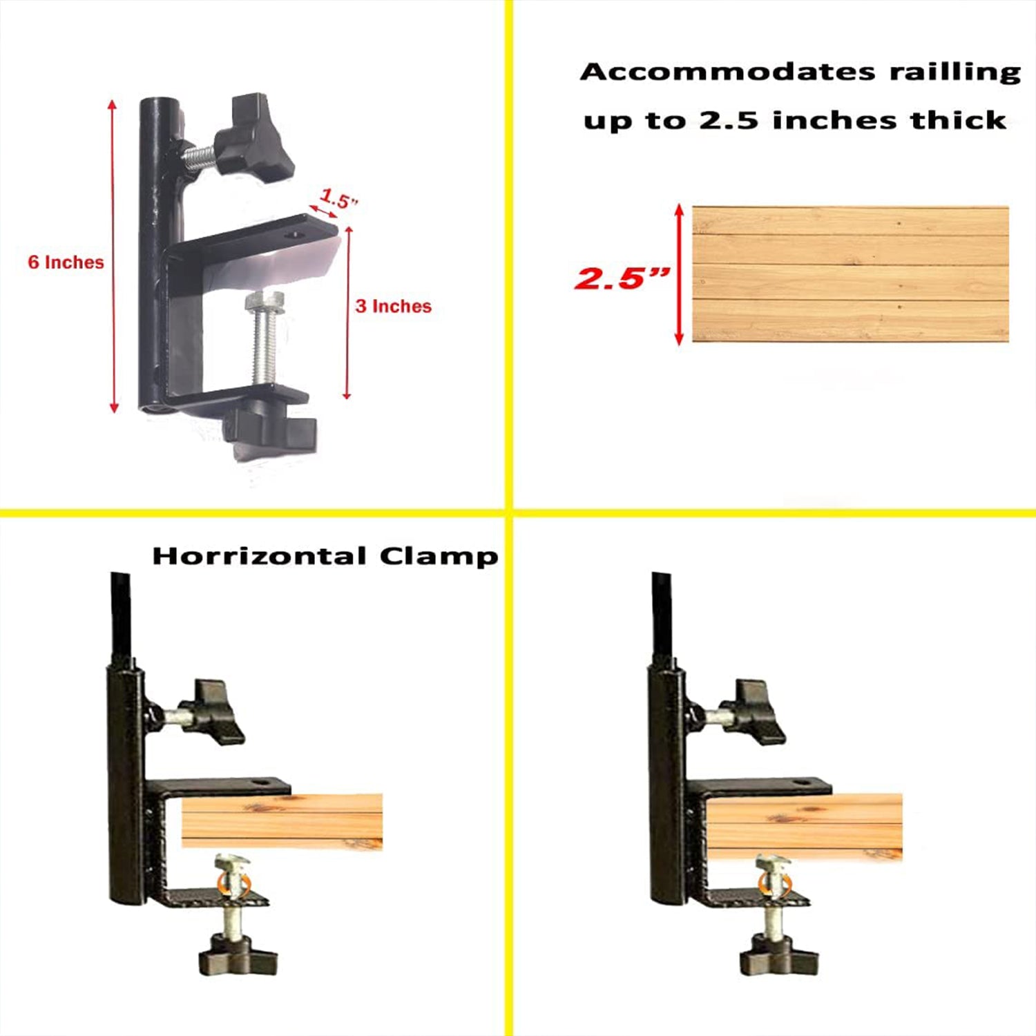 Ashman Deck Hook Clamp For Deck Hooks 3 inch Wide Ashman Online